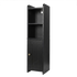 Levede Bathroom Cabinet Storage Slim Organiser Paper Holder Corner 78.5cm Black-2061251856520318985