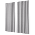 Marlow Blackout Curtains Thermal Linen Look Blockout Drapes 2 Panels Grey-2072893565322792968