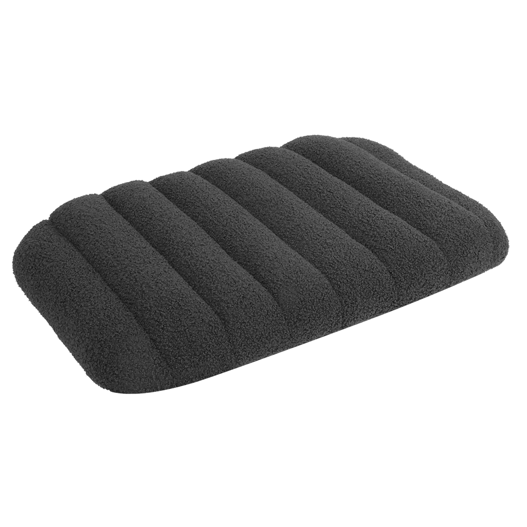 Pawz S Size Orthopedic Dog Bed with Sherpa Plush Removable Cover in Grey-2006732709472374792