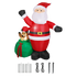 Santaco Christmas Inflatable Outdoor Santa Claus Elk 2.2M Xmas Decoration Light-1950769999102742536