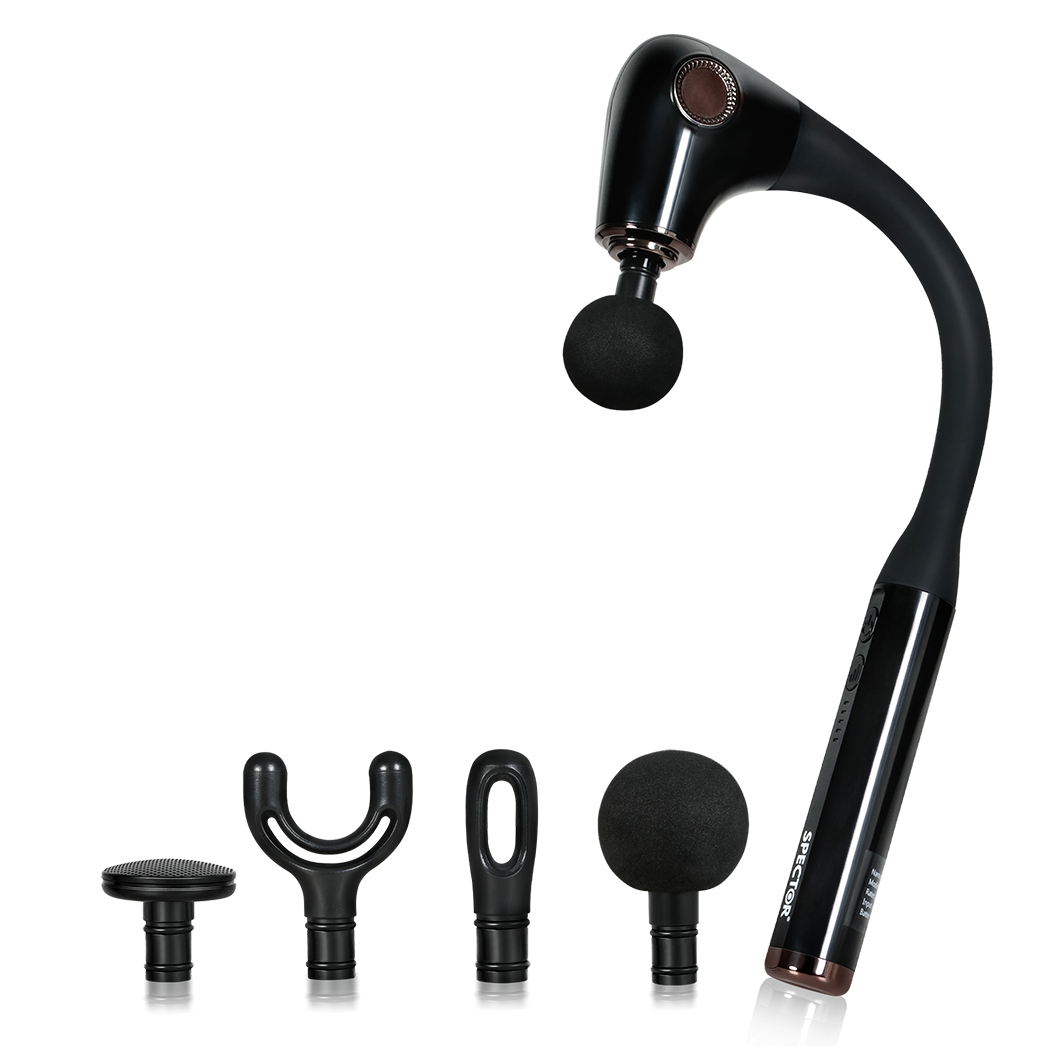 Spector Extended Handle Massage Gun Black