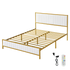 Levede Metal Bed Frame Under Bed Storage Double Beige-2006732901978345480