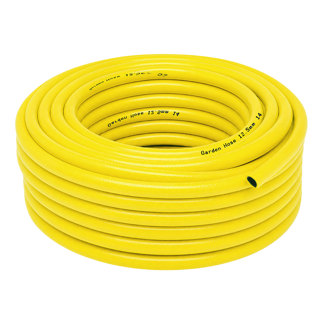 Traderight Hose Pipe 50M 12.5Mm Reinforced PVC for Outdoor Garden Wash Yellow-2109799600708325385