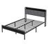 Levede Queen Bed Frame Steel Base with Headboard Grey-2006732773129326600