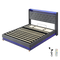 Levede King Bed Frame Gas Lift Storage LED Light USB-2006733381597007880