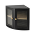 Toque Corner Bread Box 2 Tier Bamboo Bread Bin Kitchen Countertop Storage Black-2072893581982568456