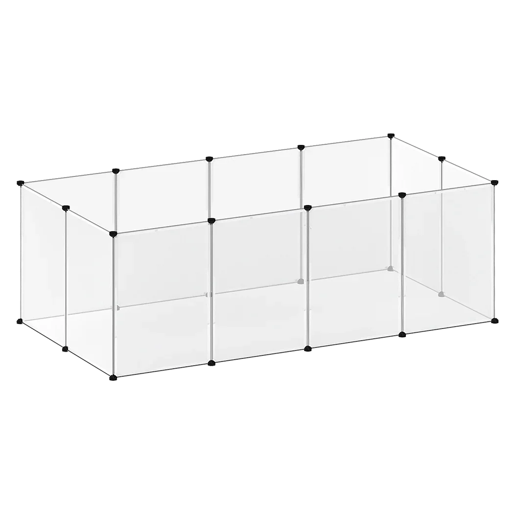 Pawz 12 Panels Guinea Pig Rabbit Puppy Playpen Fence-2050056917044301832