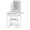 Levede Dressing Table LED Makeup Mirror Stool Set Vanity Desk Fold-up Panel-2050056768968593417