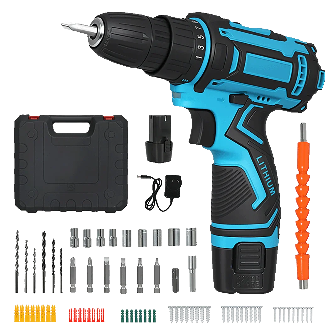 Traderight 12V Cordless Drill Kit 2.0Ah with 74pcs Set-2018816701663154184