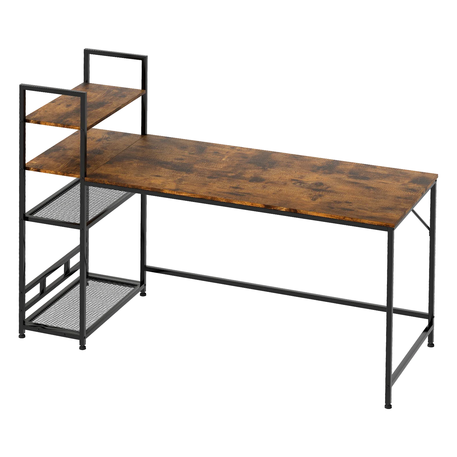 Levede Computer Desk Study Home Table with 4-Tier Shelf-2050056912246018056
