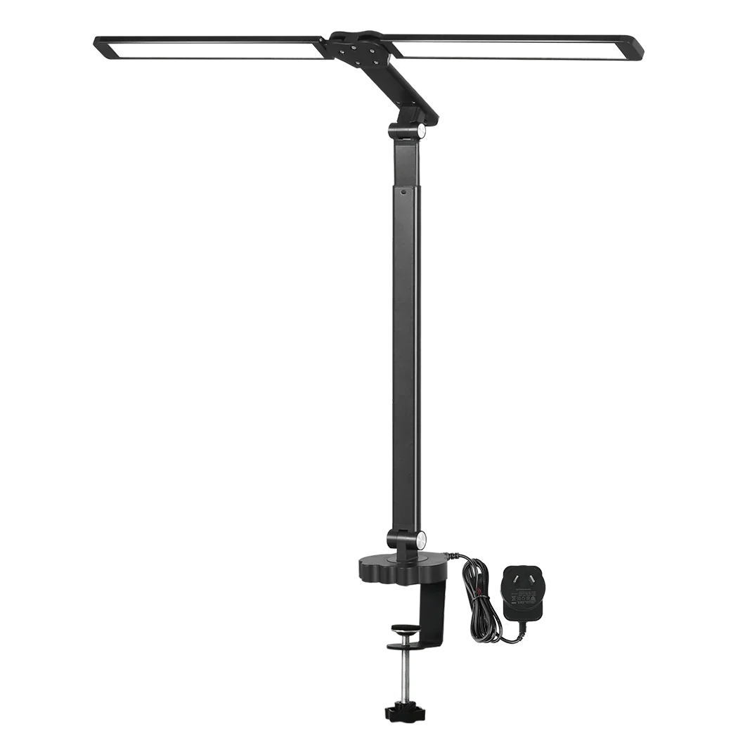Emitto Double Head LED Desk Lamp Dimmable With Clamp-2018816724576636936