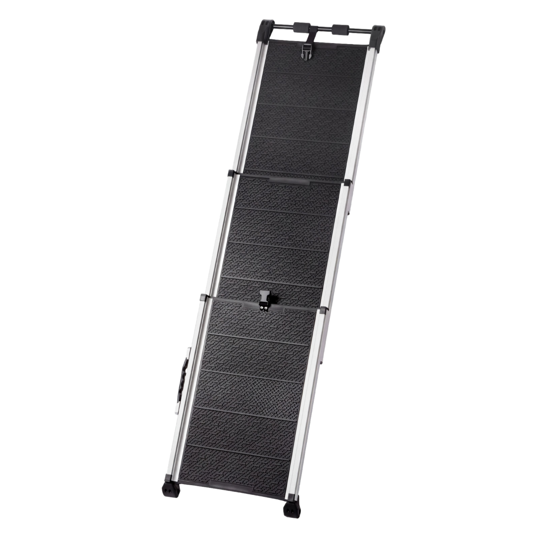 PaWz Dog Ramp Foldable Extendable with Reflective Strips Non Slip for Car Black-2109799598351126537