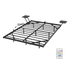 Levede Double Bed Frame Floating Frame with Storage Shelves RGB Lights Black-2072893552320450568