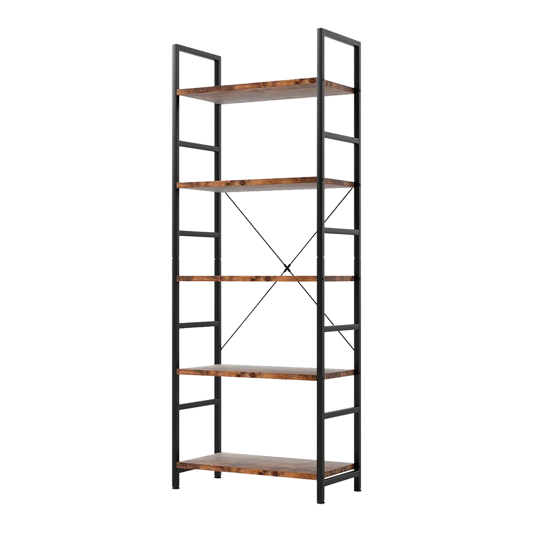 Levede 5-Tier Industrial Bookshelf Bookcase 157.5cm-2018816805212131336