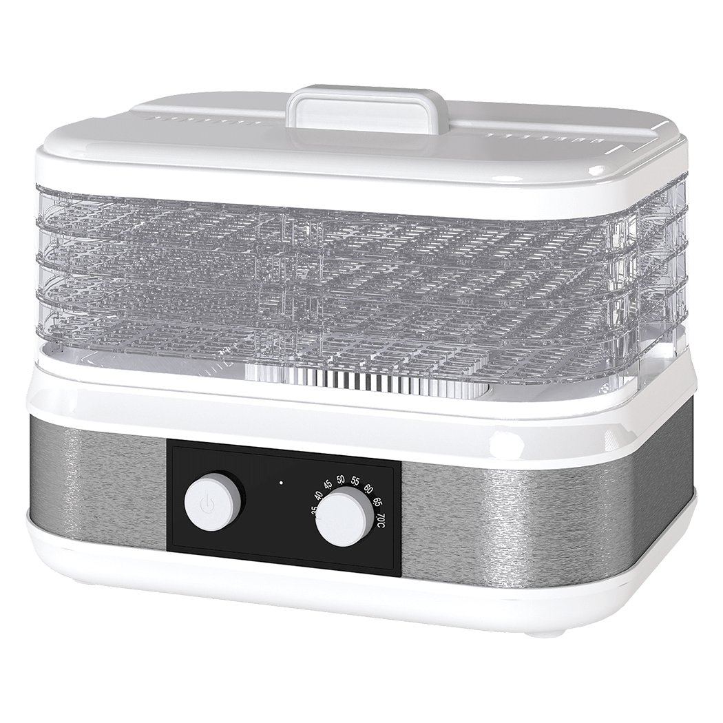 Spector 5 Trays Stainless Steel Food Dehydrator Dryer-2050056904838877192