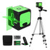 Green Laser Level with Tripod 25m IP54 Kit
