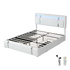 Levede Double Bed Frame With Adjustable Headboard White-1894516790126579720
