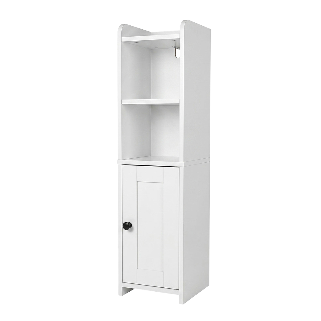 Levede Bathroom Cabinet Storage Slim Organiser Toilet Paper Storage 78.5cm White-2061251856700674057