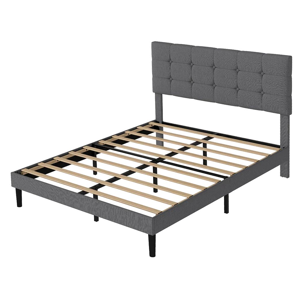 Levede Bed Frame Upholstered Platform Mattress Base Double-2050056908055908360