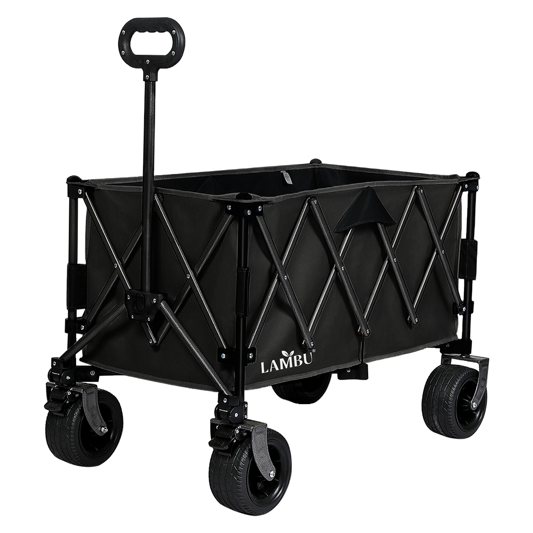 Lambu Folding Wagon Cart Black-1942353683169808392