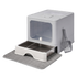 PaWz Cat Litter Box Stainless Steel Enclosed Drawer Odor Control Foldable Grey-2100034991202373640