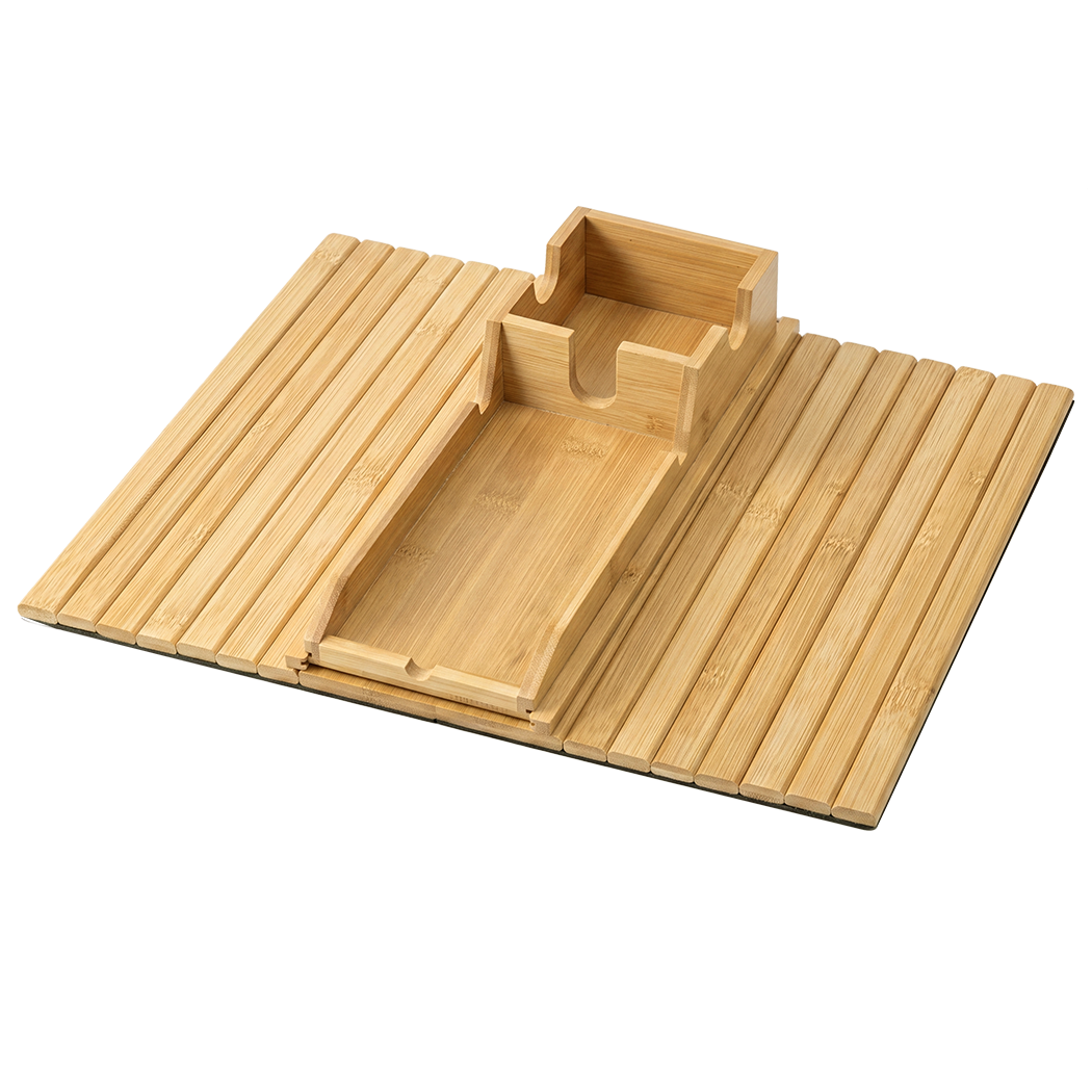 Levede Bamboo Sofa Arm Tray Cup Holder Detachable Couch Side Table Non-Slip-2072893557148094472