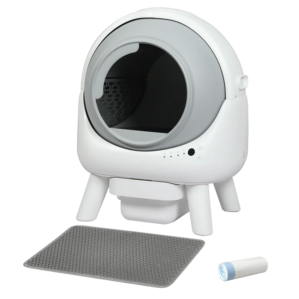PaWz Smart Self Cleaning Cat Litter Box APP Control White-2029387209790066696