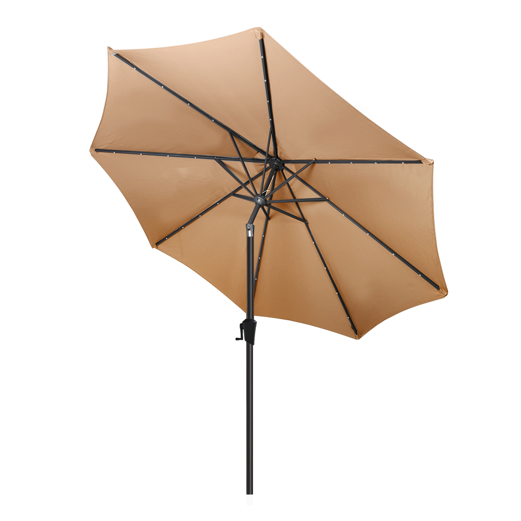 Centra 3M LED Outdoor Umbrella Base Stand Khaki-1950770002789535752