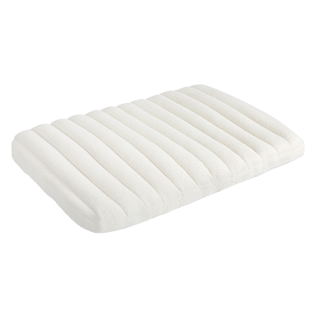 Pawz XL Size Orthopedic Dog Bed with Sherpa Plush Removable Cover in White-1937319823533019144