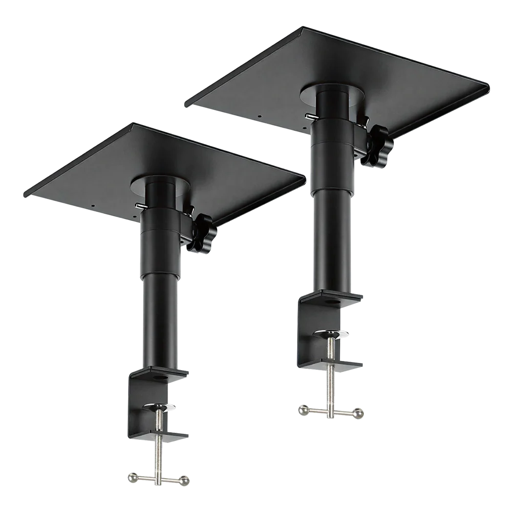 Levede 2x Desk Clamp Speaker Stands Set Adjustable Rotatable Monitor CD Player-2050056791437479944