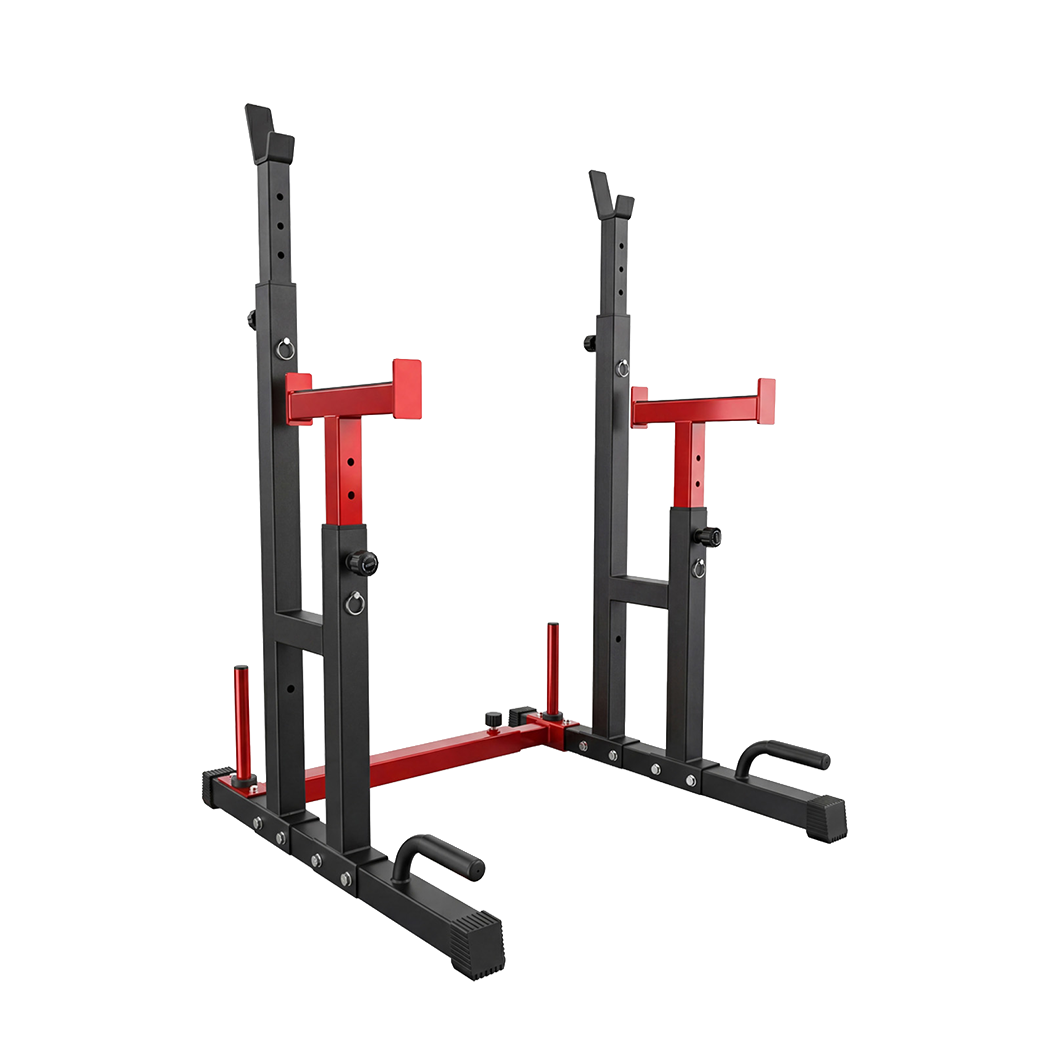 Centra Adjustable Squat Rack Barbell Stand Press Dip Station Home Gym 250KG-2072893534255583240