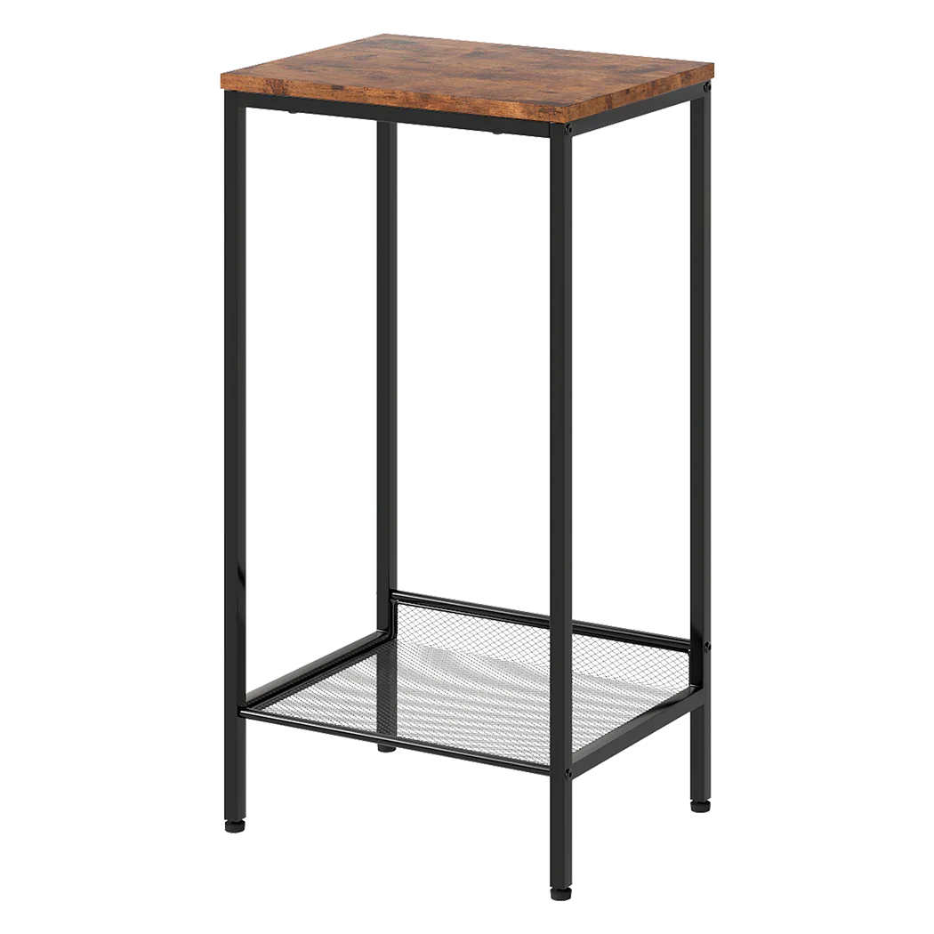 Levede Industrial Side Table 2-Tier Shelf End Table-2050056751763558408