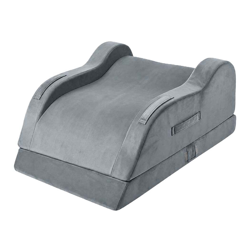 DreamZ Leg Elevation Pillow After Surgery Gel Memory Foam Double Leg Grey-2109799598040748041