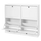 Levede Shoe Cabinet 4 Flip Drawers Vertical Storage Rack Organiser Entryway-2050059010169769993