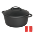 Pawz 6.6L Cast Iron Dutch Oven Heavy Duty Casserole Pot-2011971112291930120
