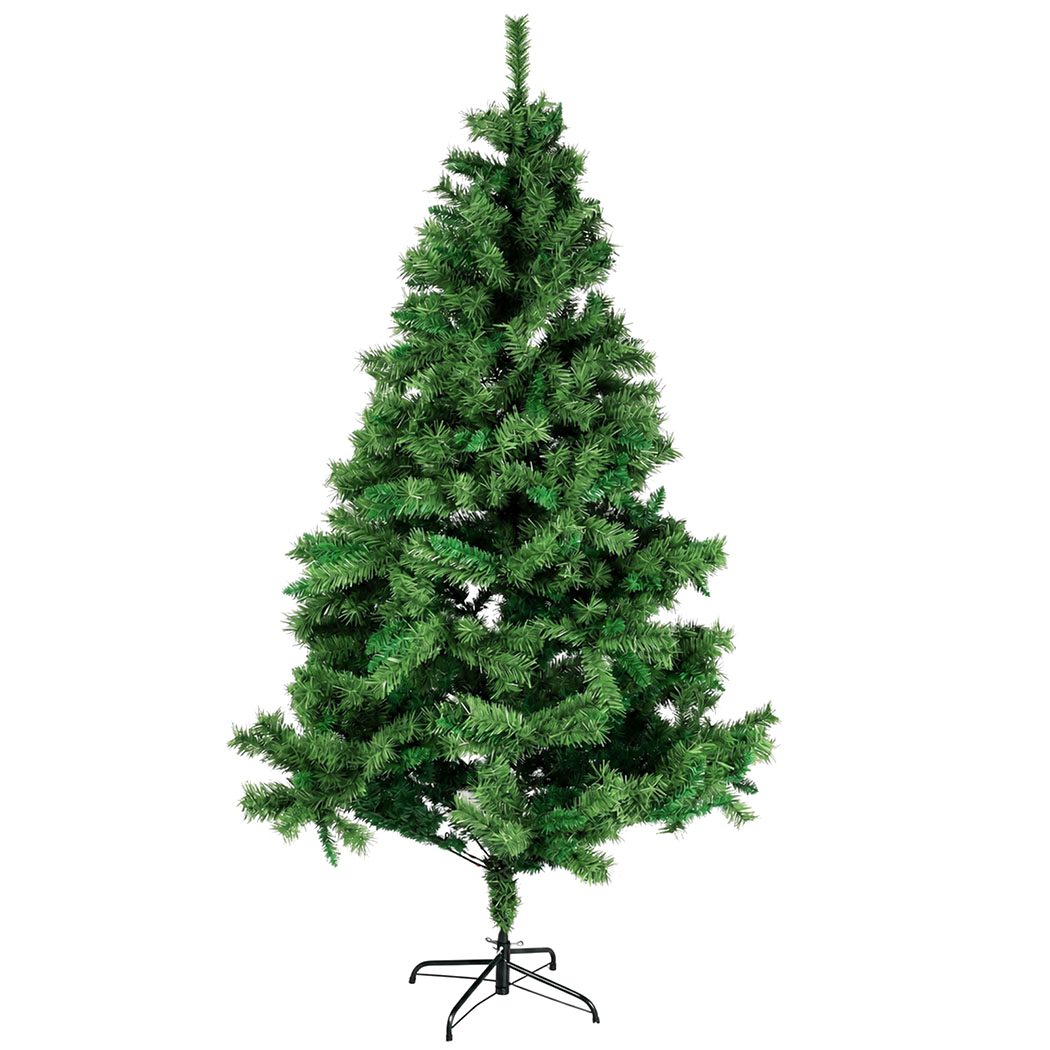 Santaco Christmas Tree 2.1m Slim PVC Xmas Tree with 797 Tips Green-2100035037754953736