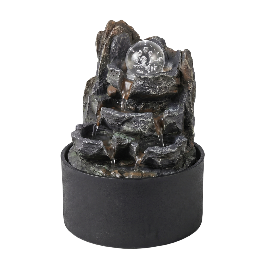 Spector Tabletop Water Fountain Resin Indoor Water Feature  3 Flow Levels Office-2061251862367178760