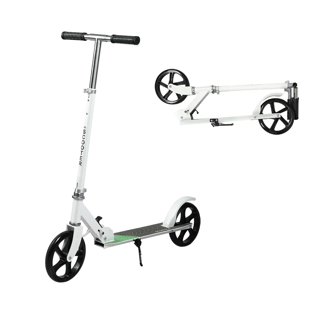 MONVELO Folding Scooter Dual Large Wheels White-2006732742351523848