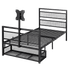 Levede Gaming Bed Frame Rotating TV Mount Storage Metal Single Bed 32in Bedroom-2072893552848932872