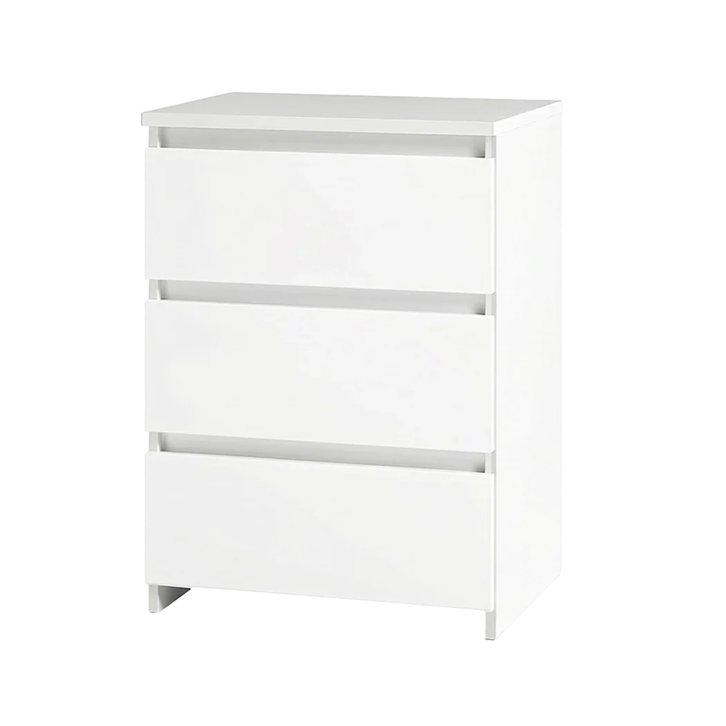 Levede Bedside Table Side Table 3 Drawers Storage Nightstand Bedroom Cabinet-2050056781023023112