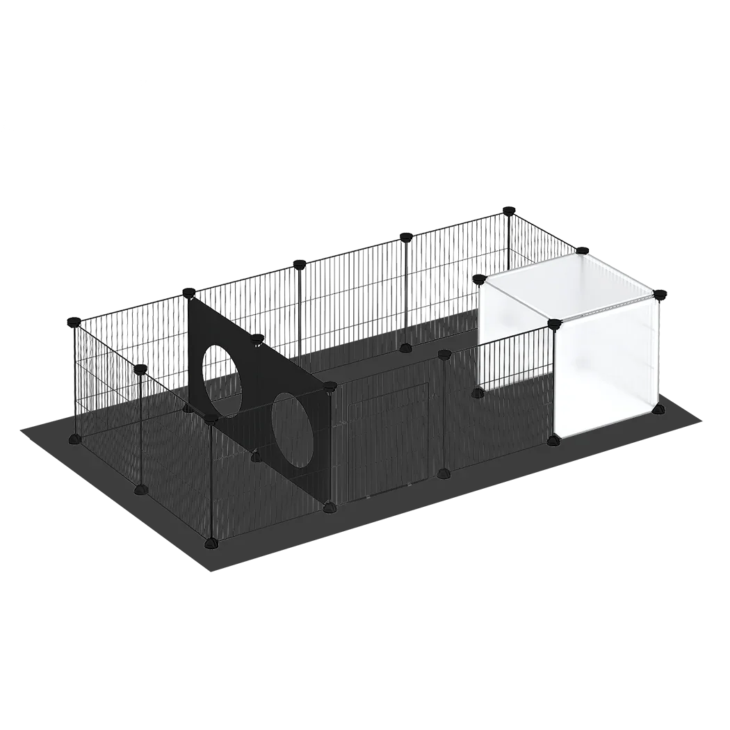 Pawz 16 Panels Guinea Pig Pet Playpen Small Pets Fence-2050056917224656904