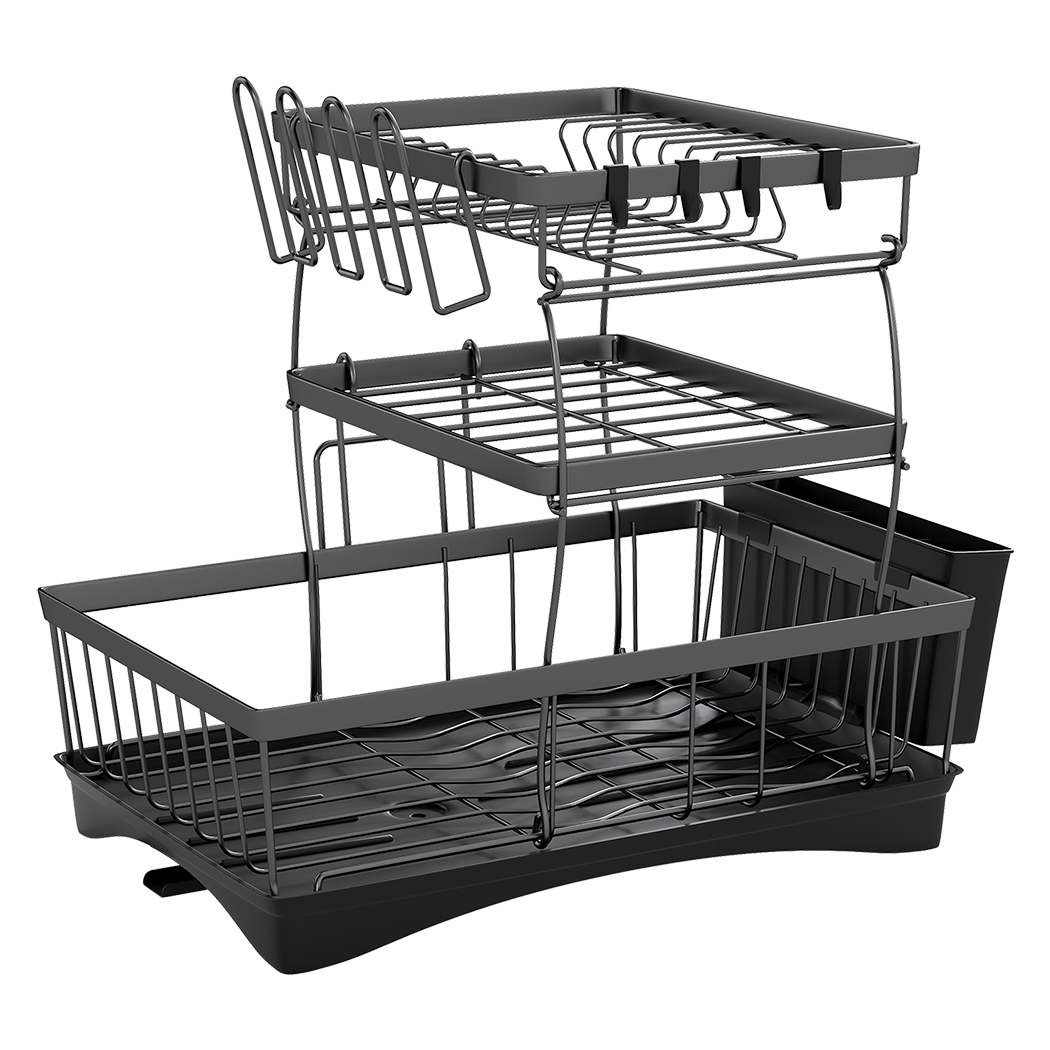 Toque Dish Drying Rack Plate Drainer Cup Holder-2065254247775211528