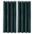 Marlow Blackout Curtains 2 Panels Velvet Room Darkening Eyelet Curtains Green-2072893568179113992