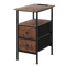Levede Bedside Table Side Table 2 Drawers Cabinet Brown-2050056916507430920