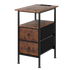 Levede Bedside Table Side Table 2 Drawers Cabinet Brown-2050056916507430920
