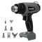 Traderight 21V Heat Gun Kit 500°C Cordless 5 Nozzles-2006733387984932872