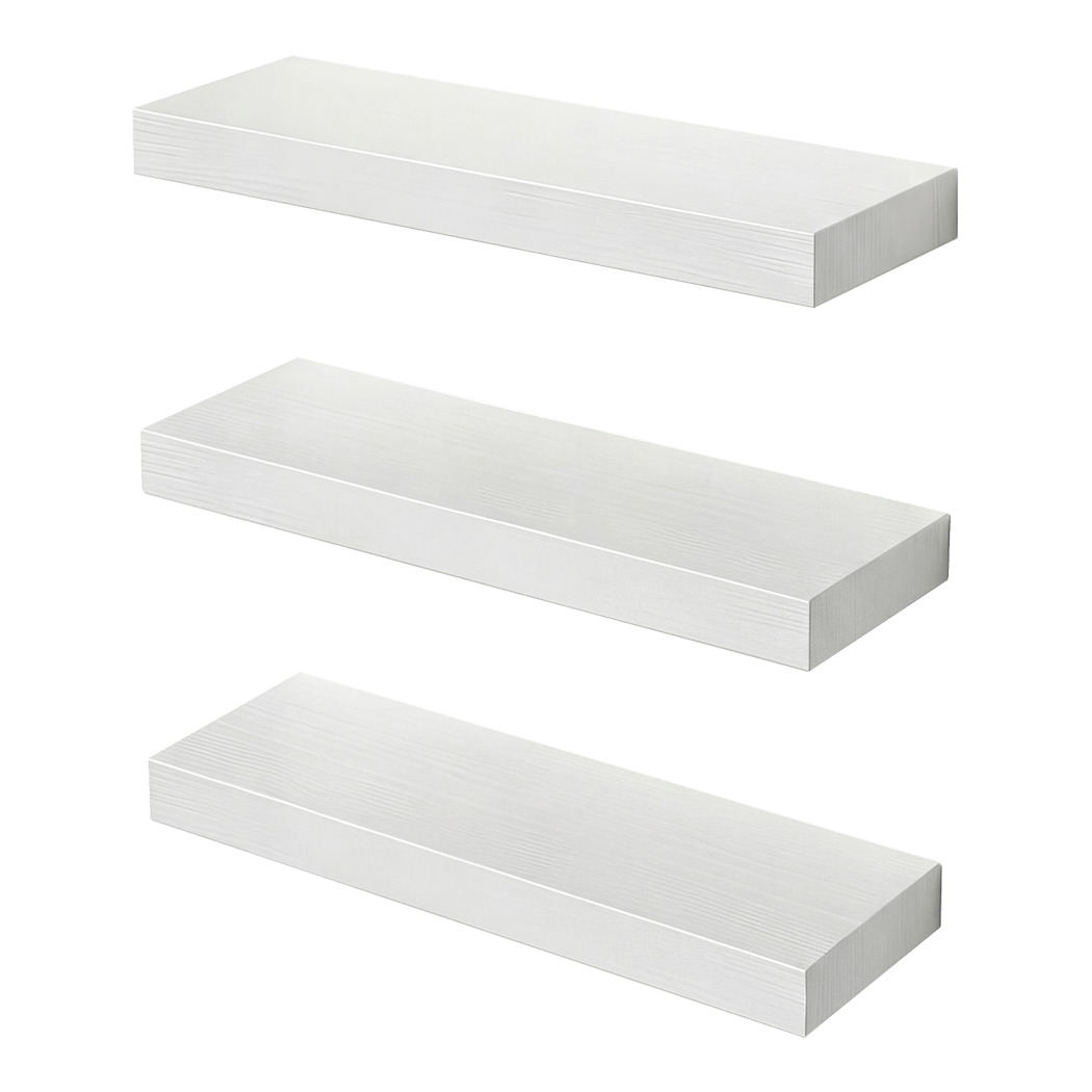 Levede Floating Wall Shelf 3 PCS DIY Wall Mounted Bookshelf Display Storage Rack-2050059023532822536