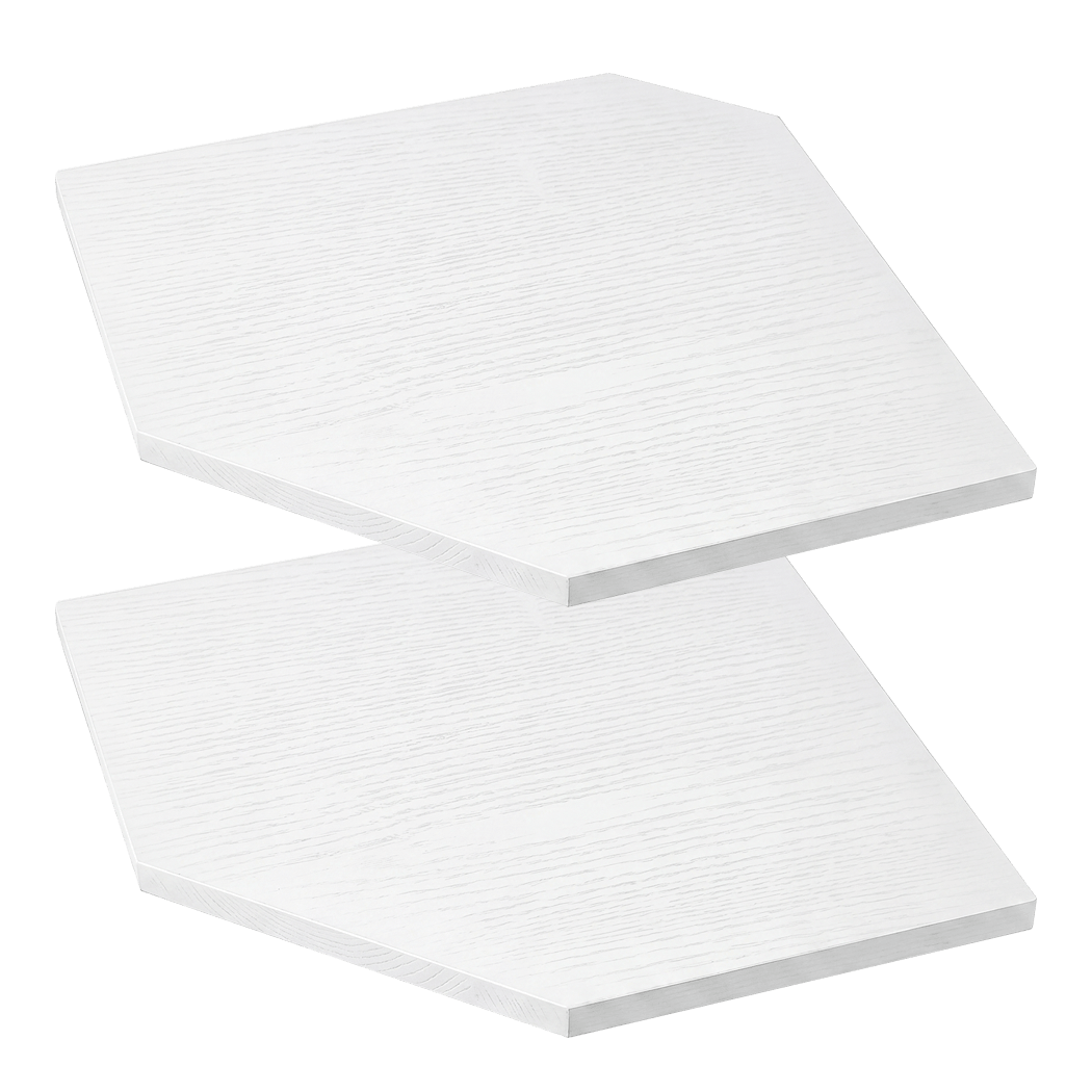 Levede Corner Shelves 2 Pcs Wall Mounted Floating Storage Display Rack Bedroom-2061251869040316424