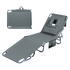 Levede Foldable Beach Lounge Chairs with Face Hole Grey-1910112248827875336