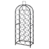 Levede 23 Bottle Wine Rack Kitchen Home Floor Storage Organiser Metal Black-2100035036840595464